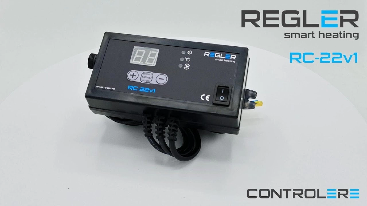 Controler pompa de circulatie Regler RC 22v1, comanda pompa IC, functionare peste temperatura setata. Video 2221