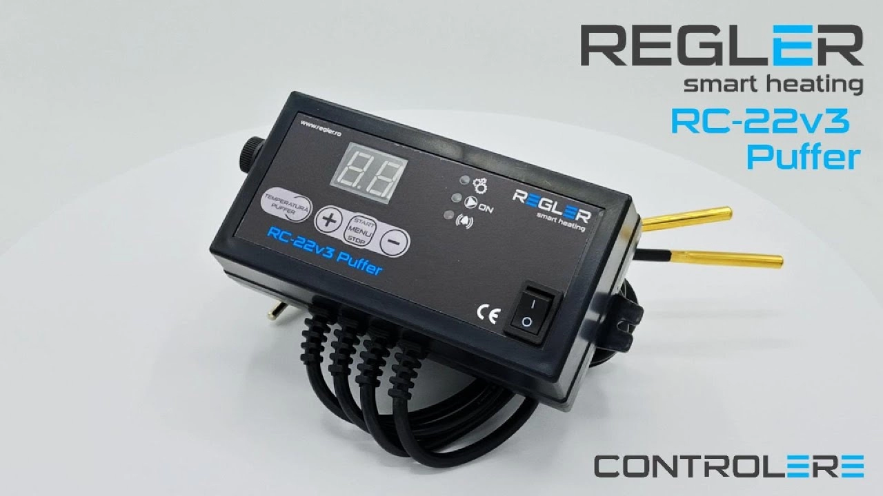 Controler pompa incarcare puffer (model standard) Regler RC 22v3. Video 2187