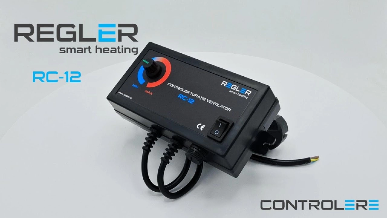 Controler turatie ventilator Regler RC 12 pentru motoare de pana la 500W. Video 2217