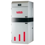Centrala termica pe peleti Miklos Steel Eco Plus 40 kW, buncar 120 Kg, Wi-Fi